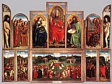 Jan van Eyck The Ghent Altarpiece (wings open) painting